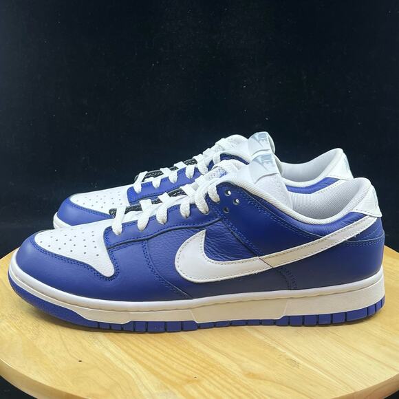 NIKE iD Dunk Low Blue White FV9524 900 Men's Sz 10.5/Women's Size 12 - Picture 7 of 10